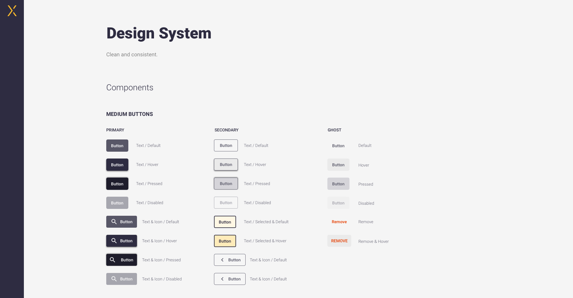 CYBERX Design System. Design: Tal Solomon Vardy